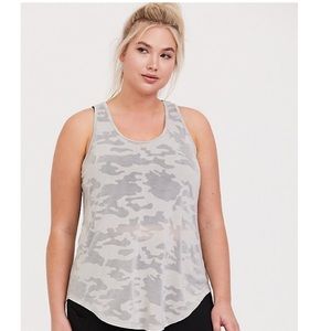 Active Breathable Camo Burnout Tank